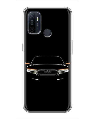 Чехол для OPPO A53 с картинкой «Audi — ночной контур»