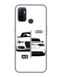 Чохол для OPPO A53 з картинкою «Audi — контрастний дизайн»