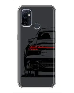 Чохол для OPPO A53 з картинкою «Задня частина Audi — арт»