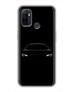 Чохол для OPPO A53 з картинкою «Погляд Audi у темряві»
