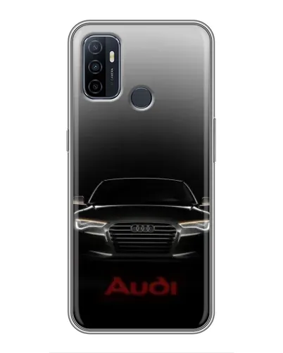 Чехол для OPPO A53 с картинкой «Audi — градиентный контур»