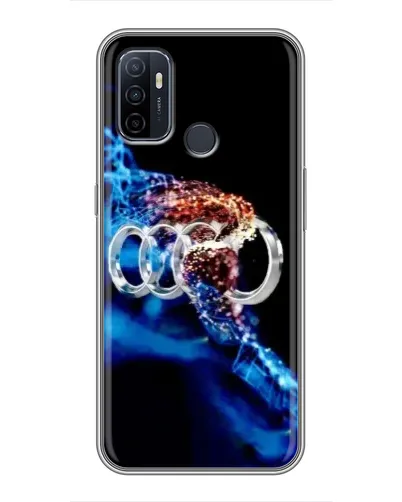 Чехол для OPPO A53 с картинкой «Энергия лого Audi»