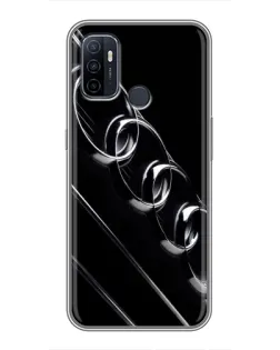 Чохол для OPPO A53 з картинкою «Audi — абстрактні кільця»