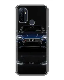 Чохол для OPPO A53 з картинкою «Audi — нічне відображення»