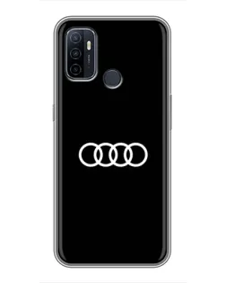 Чохол для OPPO A53 з картинкою «Audi White Logo»