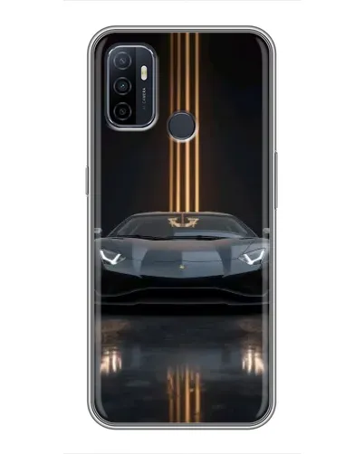 Чехол для OPPO A53 с картинкой «Lamborghini золотые линии» Чехол для OPPO A53 с картинкой «Lamborghini золотые линии»