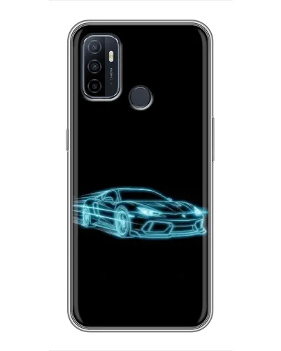 Чехол для OPPO A53 с картинкой «Неоновый контур Lamborghini» Чехол для OPPO A53 с картинкой «Неоновый контур Lamborghini»