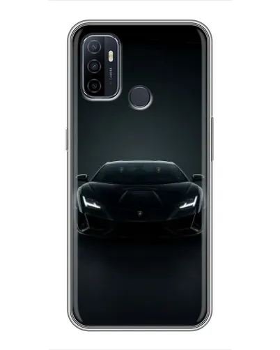 Чехол для OPPO A53 с картинкой «Черный Lamborghini Aventador» Чехол для OPPO A53 с картинкой «Черный Lamborghini Aventador»