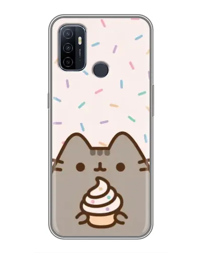 Чехол для OPPO A53 с картинкой «Пушин с кексом» Чехол для OPPO A53 с картинкой «Пушин с кексом»