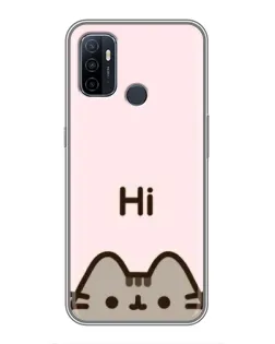Чохол для OPPO A53 з картинкою «Пушин каже Hi» Чохол для OPPO A53 з картинкою «Пушин каже Hi»