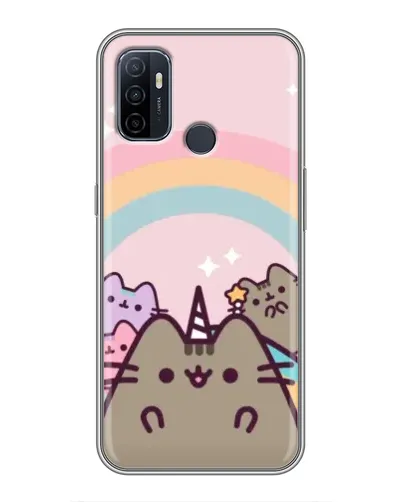 Чехол для OPPO A53 с картинкой «Единорог Pusheen» Чехол для OPPO A53 с картинкой «Единорог Pusheen»