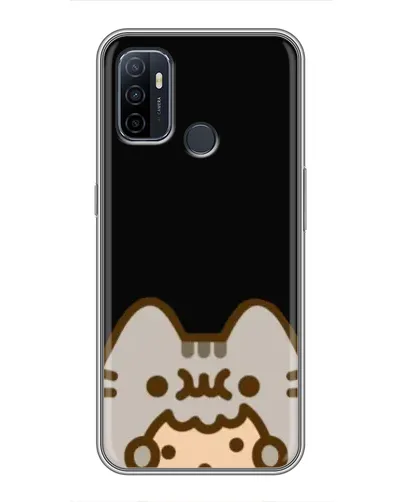 Чехол для OPPO A53 с картинкой «Пушин на черном» Чехол для OPPO A53 с картинкой «Пушин на черном»