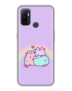 Чохол для OPPO A53 з картинкою «Веселкові Пушини» Чохол для OPPO A53 з картинкою «Веселкові Пушини»
