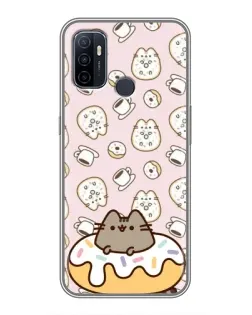 Чохол для OPPO A53 з картинкою «Пушин на пончику» Чохол для OPPO A53 з картинкою «Пушин на пончику»
