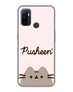 Чохол для OPPO A53 з картинкою «Pusheen логотип» Чохол для OPPO A53 з картинкою «Pusheen логотип»