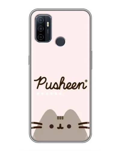 Чехол для OPPO A53 с картинкой «Pusheen логотип» Чехол для OPPO A53 с картинкой «Pusheen логотип»