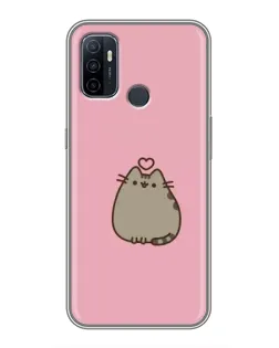 Чохол для OPPO A53 з картинкою «Pusheen серце» Чохол для OPPO A53 з картинкою «Pusheen серце»