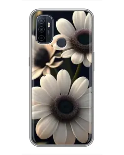 Чехол для OPPO A53 с картинкой «Белые маргаритки макро» Чехол для OPPO A53 с картинкой «Белые маргаритки макро»