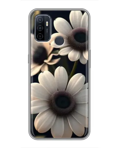 Чехол для OPPO A53 с картинкой «Белые маргаритки макро»