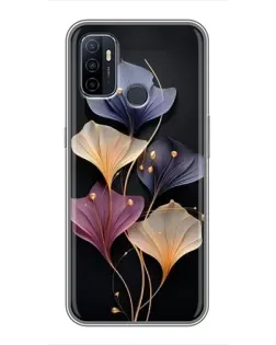 Чехол для OPPO A53 с картинкой «Лиловые цветы грации» Чехол для OPPO A53 с картинкой «Лиловые цветы грации»