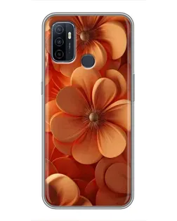 Чехол для OPPO A53 с картинкой «Оранжевый макро цветок» Чехол для OPPO A53 с картинкой «Оранжевый макро цветок»