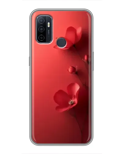 Чехол для OPPO A53 с картинкой «Маковые соцветия»