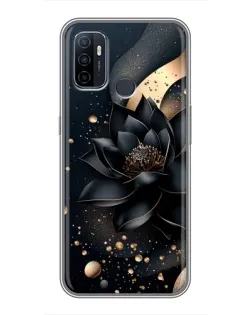 Чехол для OPPO A53 с картинкой «Черный лотос» Чехол для OPPO A53 с картинкой «Черный лотос»