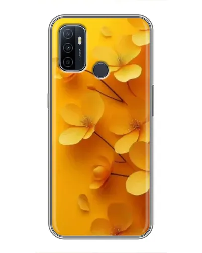 Чехол для OPPO A53 с картинкой «Золотые лепестки»