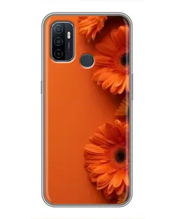 Чехол для OPPO A53 с картинкой «Оранжевые герберы» Чехол для OPPO A53 с картинкой «Оранжевые герберы»