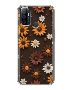 Чехол для OPPO A53 с картинкой «Узор из маленьких подсолнухов» Чехол для OPPO A53 с картинкой «Узор из маленьких подсолнухов»