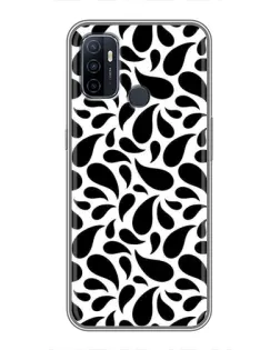 Чехол для OPPO A53 с картинкой «Контрастные черные капли» Чехол для OPPO A53 с картинкой «Контрастные черные капли»