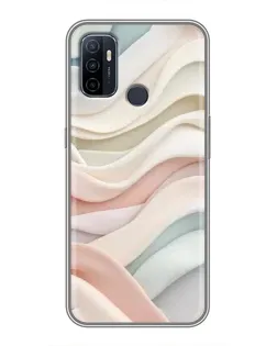 Чехол для OPPO A53 с картинкой «Пастельные нежные волны» Чехол для OPPO A53 с картинкой «Пастельные нежные волны»