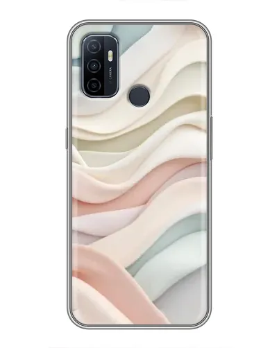 Чехол для OPPO A53 с картинкой «Пастельные нежные волны»
