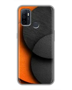 Чехол для OPPO A53 с картинкой «Геометрия оранжевых кругов» Чехол для OPPO A53 с картинкой «Геометрия оранжевых кругов»