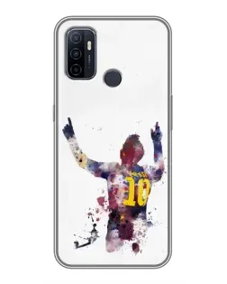 Чехол для OPPO A53 с картинкой «Акварельный Месси Барселона» Чехол для OPPO A53 с картинкой «Акварельный Месси Барселона»