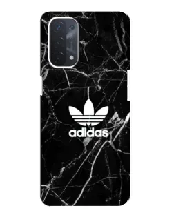 Чехол для OPPO A54 (5G) с картинкой «Белый мрамор Adidas»
