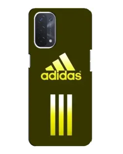 Чехол для OPPO A54 (5G) с картинкой «Оливковый градиент Adidas»