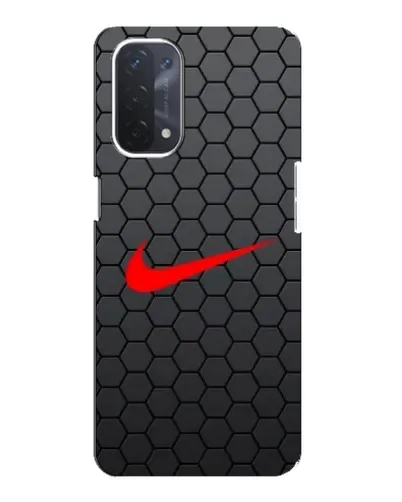 Чехол для OPPO A54 (5G) с картинкой «Nike — карбоновая сетка»
