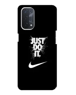 Чехол для OPPO A54 (5G) с картинкой «Текстовый принт Nike» Чехол для OPPO A54 (5G) с картинкой «Текстовый принт Nike»