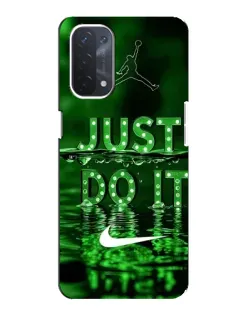 Чехол для OPPO A54 (5G) с картинкой «Зеленый неоновый Nike» Чехол для OPPO A54 (5G) с картинкой «Зеленый неоновый Nike»