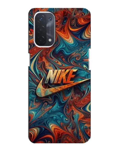 Чехол для OPPO A54 (5G) с картинкой «Nike в абстракции»