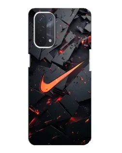 Чехол для OPPO A54 (5G) с картинкой «Nike — эффект разломов» Чехол для OPPO A54 (5G) с картинкой «Nike — эффект разломов»
