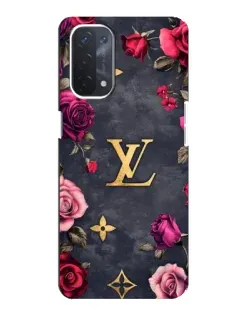 Чехол для OPPO A54 (5G) с картинкой «Цветочный Louis Vuitton»