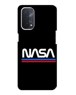 Чехол для OPPO A54 (5G) с картинкой «NASA — классика Red Blue»