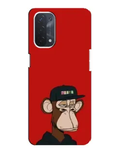 Чохол для OPPO A54 (5G) з картинкою «Bored Ape — червоний фон»