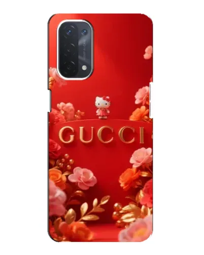Чехол для OPPO A54 (5G) с картинкой «Gucci — золотой сад»