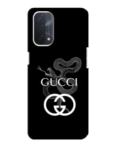 Чехол для OPPO A54 (5G) с картинкой «Gucci — серебряная змея»