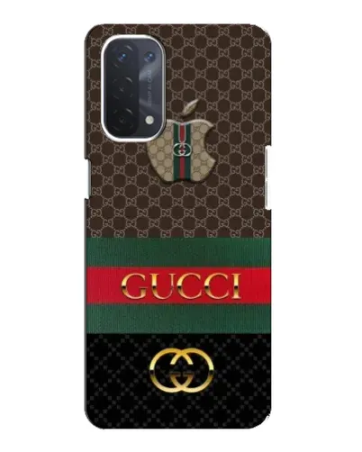 Чехол для OPPO A54 (5G) с картинкой «Gucci — брендированный десерт»