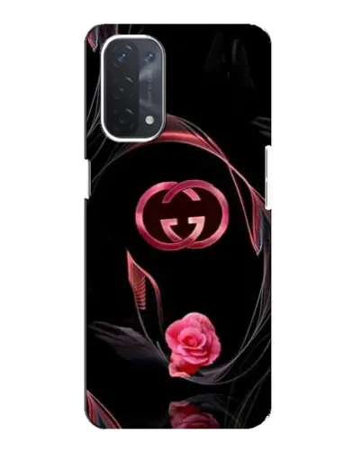 Чехол для OPPO A54 (5G) с картинкой «Gucci — неоновая роза»