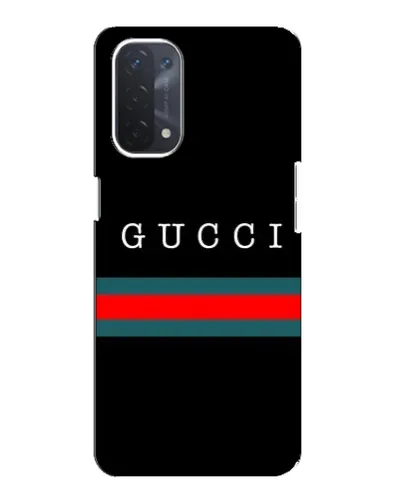 Чехол для OPPO A54 (5G) с картинкой «Gucci — красный пояс»